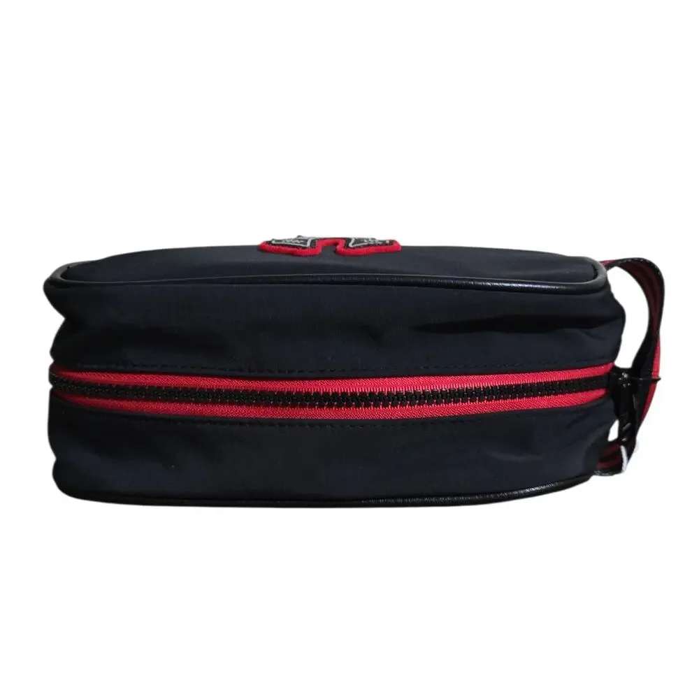 True Religion Toiletry Bag Grooming Dopp Kit Travel Shave Cosmetic Case Penn Blk